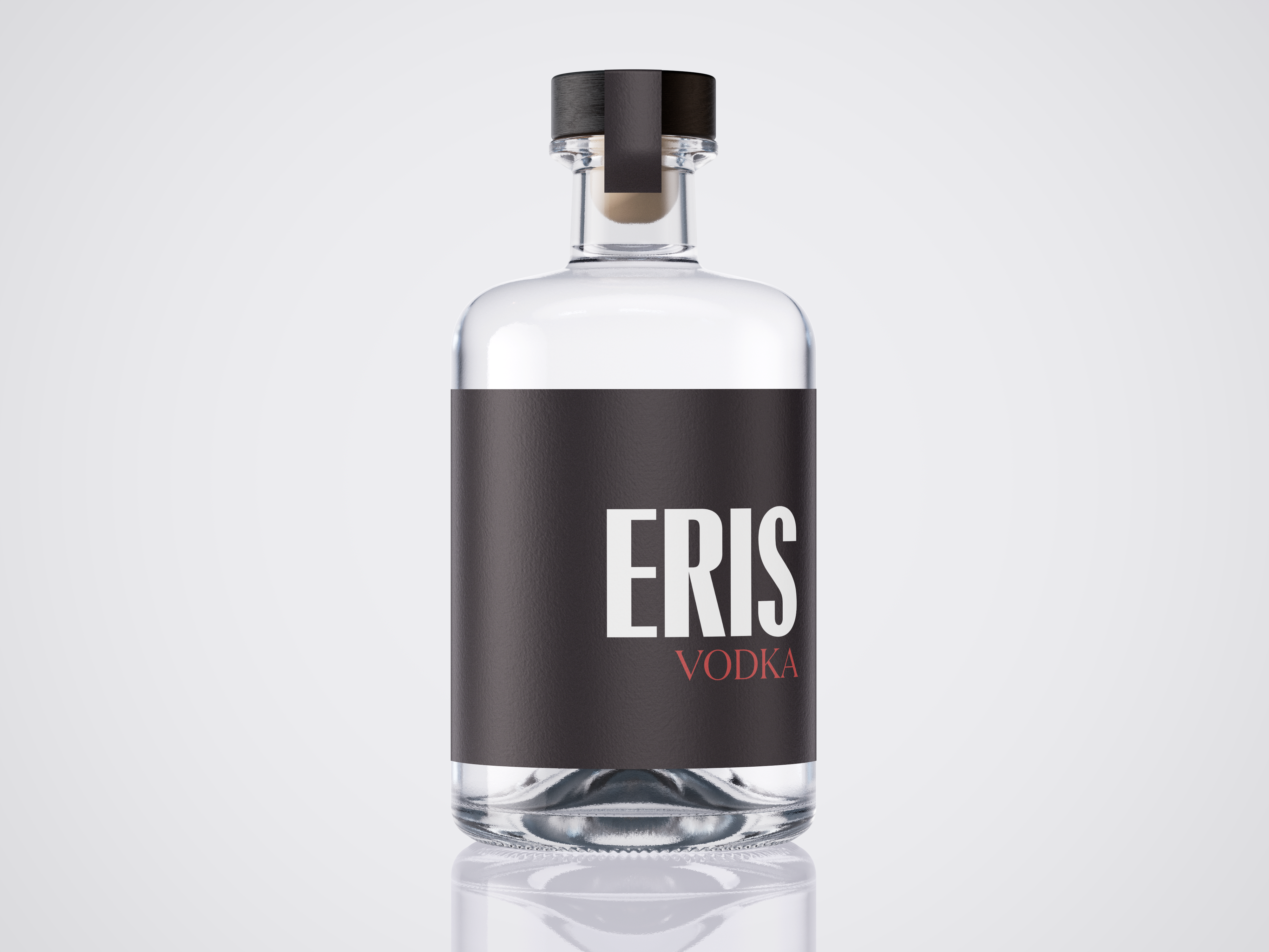 Eris Vodka Bottle Mockup
